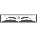 new arrival accessories customize Logo eyebrow stencil stickers ruler eyebrow stencil